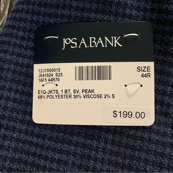 44R Jos A Bank Tailored Fit Peak Lapel Check Dinner Jacket C110897 - Picture 11 of 11